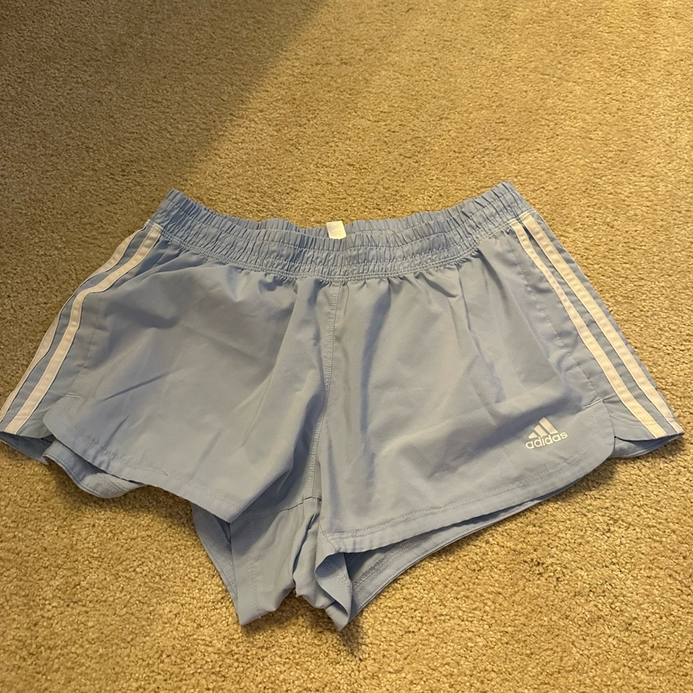 Adidas blue running shorts